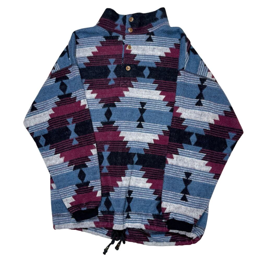 Vintage Pazzo Aztec Pullover Sweater Unisex Size XL